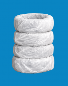 Чехлы д/колес ПНД 700+400х1200(50шт х6уп) БЕЛ20мкм