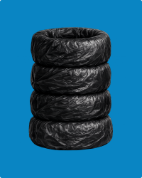 Чехлы д/колес ПНД 700+400х1200(50шт х6уп) чер20мкм