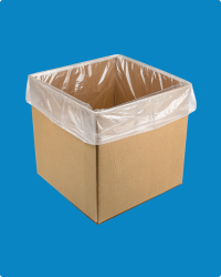 Пакет-вкладыш ПНД 500+200х1100 (700шт) 13мкм голуб